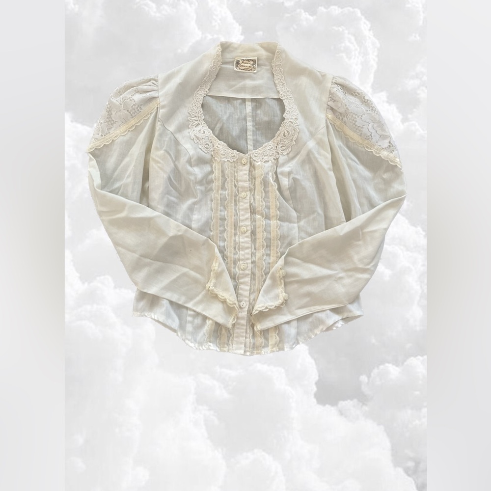 70s Gunnies Victorian Blouse
